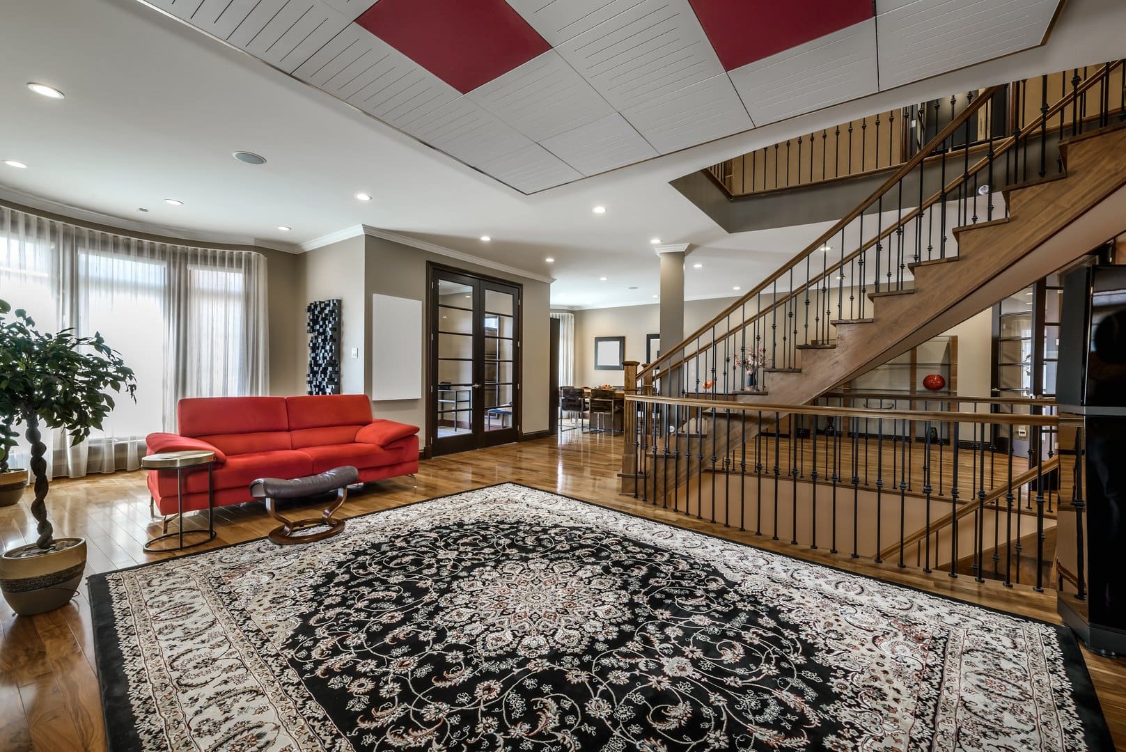 Luxury Buckhead home interior with elegant area rug - professional residential rug cleaning services in Buckhead Atlanta GA