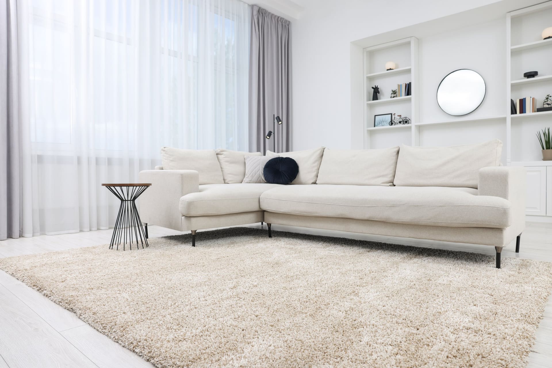 Beautiful area rug protected with MicroSeal treatment