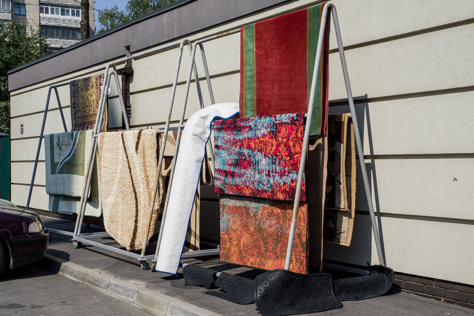 Professional rug cleaning equipment used to dry and clean area rugs safely